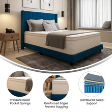 Load image into Gallery viewer, Queen Mattress in a Box 14 Inch, Memory Foam Hybrid Pocket Spring Mattress