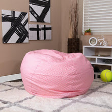 Load image into Gallery viewer, Oversized Light Pink Dot Refillable Bean Bag Chair for All Ages