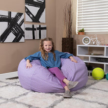 Load image into Gallery viewer, Oversized Lavender Dot Refillable Bean Bag Chair for All Ages