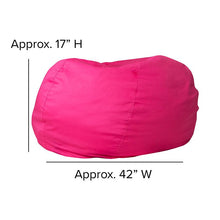 Load image into Gallery viewer, Oversized Solid Hot Pink Refillable Bean Bag Chair for All Ages