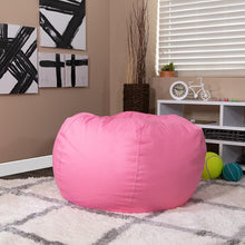 Load image into Gallery viewer, Oversized Solid Light Pink Refillable Bean Bag Chair for All Ages