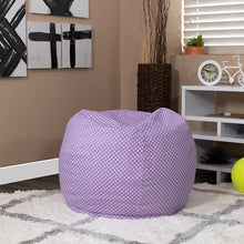 Load image into Gallery viewer, Small Lavender Dot Refillable Bean Bag Chair for Kids and Teens