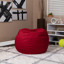 Load image into Gallery viewer, Small Solid Red Refillable Bean Bag Chair for Kids and Teens