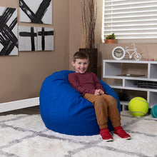 Load image into Gallery viewer, Small Solid Royal Blue Refillable Bean Bag Chair for Kids and Teens