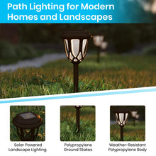 Load image into Gallery viewer, 8 Pack Brown Tulip Design LED Solar Lights Weather Resistant