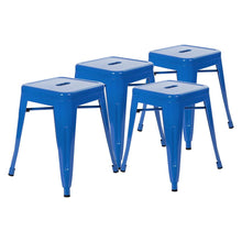 Load image into Gallery viewer, 18" Table Height Stool, Stackable Metal Dining Stool-Set of 4