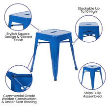 Load image into Gallery viewer, 18" Table Height Stool, Stackable Metal Dining Stool-Set of 4