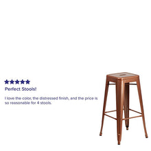 Load image into Gallery viewer, Commercial Grade 30" High Backless Copper Indoor-Outdoor Barstool