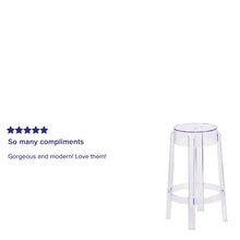 Load image into Gallery viewer, 25.75'' High Transparent Counter Height Stool