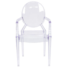 Load image into Gallery viewer, Ghost Chair with Arms in Transparent Crystal
