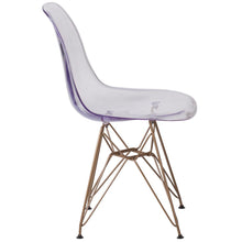 Load image into Gallery viewer, Ghost Chair with Gold Metal Base