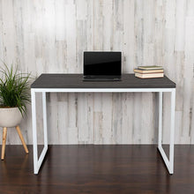 Load image into Gallery viewer, Tiverton Office Computer Desk and Home Office Desk - 47" Long (Gray/White)