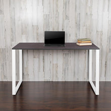 Load image into Gallery viewer, Desk Industrial Style Computer Desk Sturdy Home Office Desk - 55"L - Rustic Gray