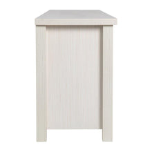 Load image into Gallery viewer, Classic TV Stand up to 80" TVs - White Wash Finish with Full Glass Doors