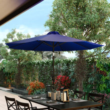 Load image into Gallery viewer, Navy 9 FT Round Umbrella with 1.5" Diameter Aluminum Pole