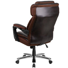 Load image into Gallery viewer, Office Chair | Brown Executive Swivel Office Chair with Headrest and Wheels