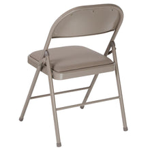 Load image into Gallery viewer, HERCULES Series Double Braced Gray Vinyl Folding Chair