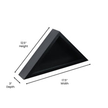 Load image into Gallery viewer, Black Memorial Flag Display Case - Solid Wood Military Flag Display Case