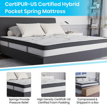 Load image into Gallery viewer, King Size Tufted Upholstered Platform Bed in Light Gray Fabric