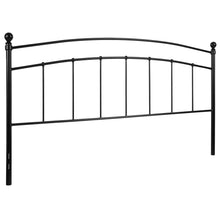 Load image into Gallery viewer, Woodstock Decorative Black Metal King Size Headboard