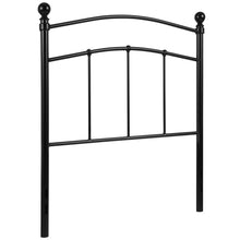 Load image into Gallery viewer, Woodstock Decorative Black Metal Twin Size Headboard