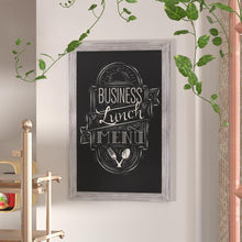 Load image into Gallery viewer, 24" x 36" Whitewashed Wall Mount Magnetic Chalkboard Sign