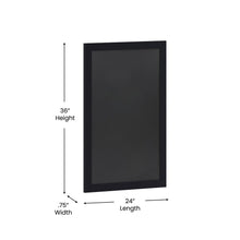 Load image into Gallery viewer, 24" x 36" Black Wall Mount Magnetic Chalkboard Sign