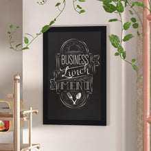 Load image into Gallery viewer, 24" x 36" Black Wall Mount Magnetic Chalkboard Sign