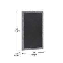 Load image into Gallery viewer, 24" x 36" Gray Wall Mount Magnetic Chalkboard Sign