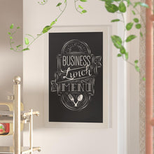 Load image into Gallery viewer, 24" x 36" White Wall Mount Magnetic Chalkboard Sign