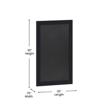 Load image into Gallery viewer, 20" x 30" Black Wall Mount Magnetic Chalkboard Sign
