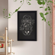 Load image into Gallery viewer, 20" x 30" Black Wall Mount Magnetic Chalkboard Sign