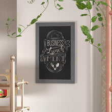 Load image into Gallery viewer, 20" x 30" Gray Wall Mount Magnetic Chalkboard Sign