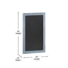 Load image into Gallery viewer, 20" x 30" Blue Wall Mount Magnetic Chalkboard Sign