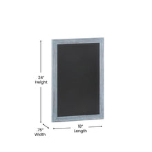 Load image into Gallery viewer, 18" x 24" Blue Wall Mount Magnetic Chalkboard Sign