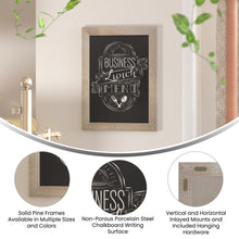 Load image into Gallery viewer, 18" x 24" Weathered Wall Mount Magnetic Chalkboard Sign