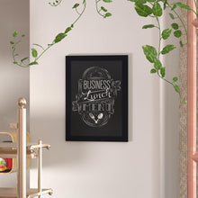 Load image into Gallery viewer, 18" x 24" Black Wall Mount Magnetic Chalkboard Sign