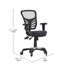 Load image into Gallery viewer, Mid-Back Dark Gray Mesh Multifunction Executive Swivel Office Chair