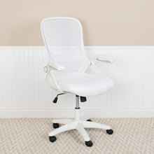 Load image into Gallery viewer, High Back White Mesh Ergonomic Swivel Office Chair