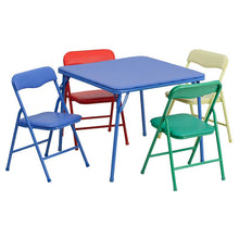 Load image into Gallery viewer, Colorful 5 Piece Folding Table and Chair Set