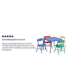 Load image into Gallery viewer, Colorful 5 Piece Folding Table and Chair Set
