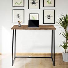 Load image into Gallery viewer, Small Rustic Natural Home Office Folding Computer Desk - 36"