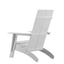 Load image into Gallery viewer, Modern Commercial All-Weather Poly Resin Wood Adirondack Chair in White