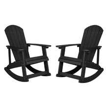 Load image into Gallery viewer, Adirondack Rocking Chair in Black - Set of 2