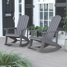Load image into Gallery viewer, Adirondack Rocking Chair in Gray - Set of 2