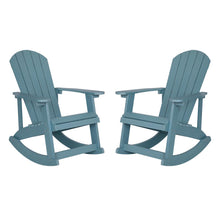 Load image into Gallery viewer, Adirondack Rocking Chair in Sea Foam - Set of 2