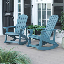 Load image into Gallery viewer, Adirondack Rocking Chair in Sea Foam - Set of 2