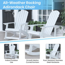 Load image into Gallery viewer, Adirondack Rocking Chair in White - Set of 2