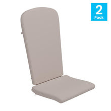 Load image into Gallery viewer, Set of 2 All Weather High Back Adirondack Chair Cushions - Cream