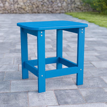 Load image into Gallery viewer, All-Weather Poly Resin Wood Adirondack Side Table in Blue